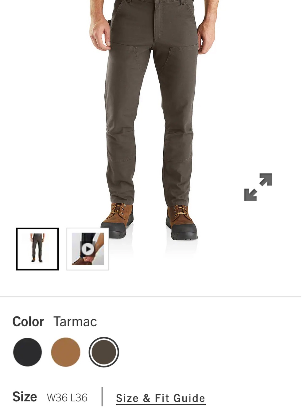Carhartt Men's Cargo Pants in Tarmac Brown